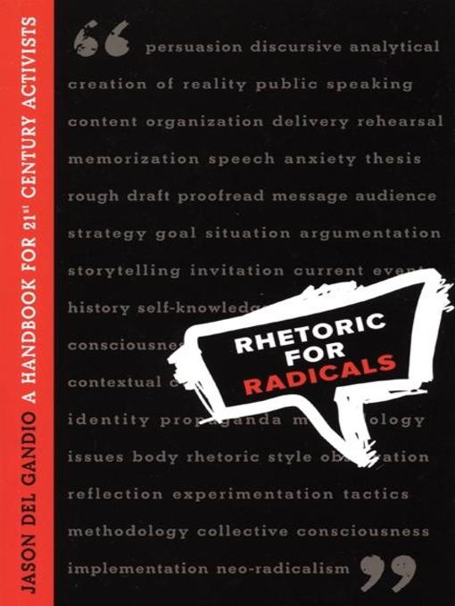 Cover image for Rhetoric for Radicals